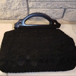Nine West Black Crochet Handbag
